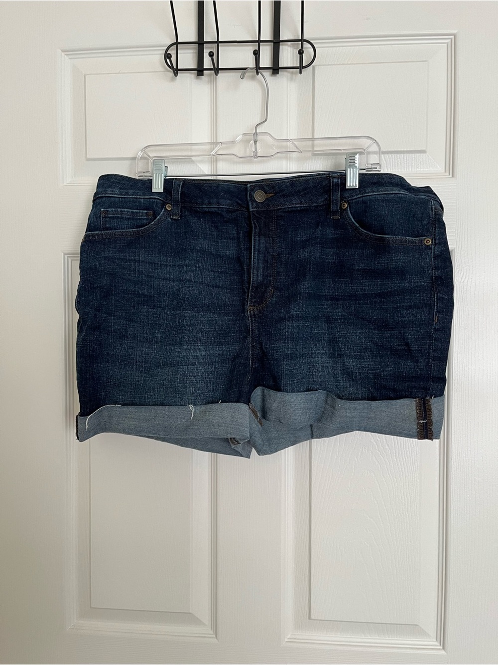 Sonoma Dark Blue Cuffed Denim Shorts, new never worn.